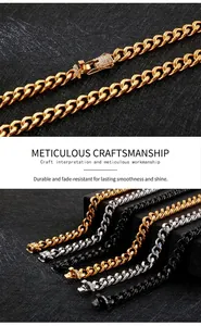 Close-up of diamond-encrusted clasps on gold, silver, and black Cuban chain necklaces