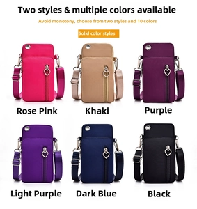 Détails de six mini sacs bandoulière étanches pour téléphone avec port pour écouteurs