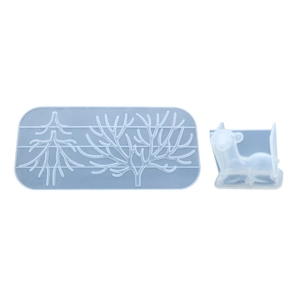 Set stampi in silicone a forma di cervo e rami per resina epossidica e artigianato