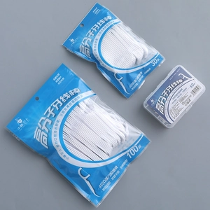 Strong high-tension dental floss picks set in various portable packagings for oral care