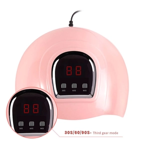 Roze UV LED nagellamp met 30s 60s 90s timer display voor professionele manicure