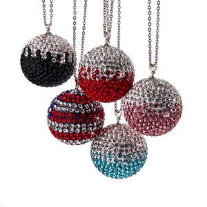 Sparkling crystal rhinestone car hanging ornaments in multiple gradient colors