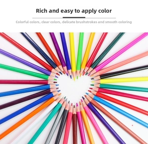 Detailed top view of colorful pencils arranged in a creative heart shape on white background