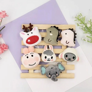 Cartoon Animal Plush Brooch Pin Soft Fabric Dinosaur Elephant Reindeer Shape For Clothing Backpack DIY Decor Accessories