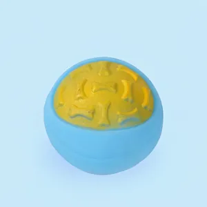 Dog Squeaky Ball Toy TPR Rubber Molar Teeth Cleaning Interactive Fetch Play Bite Resistant Pet Training Tool For Puppies