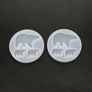 Polar Bear Silicone Mold DIY Resin Crafting Mirror Surface Animal Shape Casting Tool Handmade Accessory