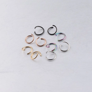 Stainless Steel Open Jump Rings Circular Metal Connectors For DIY Jewelry Making Crafts Vacuum Real Gold Plated