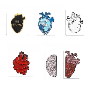 Size and weight specifications for diverse creative heart-shaped alloy enamel pins
