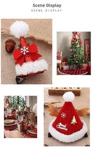 Details zu Weihnachtshaarspangen mit Paillettenschleife und Rentiergeweih für die Feiertage