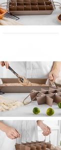 Non-stick brownie pan with removable divider and bronze finish for baking set