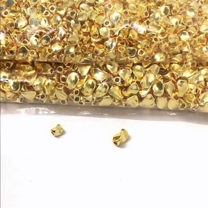 Bulk 14K gold-filled irregular triangle copper beads for DIY jewelry making