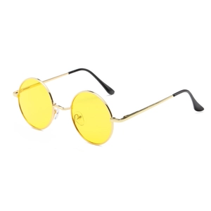 Round Polarized Sunglasses Metal Frame UV400 HD Protection For Driving Fishing Retro Vintage Style For Men Women