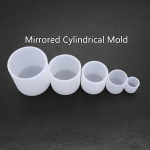 Silicone Cylindrical Mold Mirror Surface Translucent For DIY Resin Casting Candle Soap Making Crafting Tools