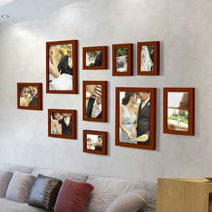 Decorazione Murale Cornice Foto Legno Massiccio Galleria Moderna Minimalista Cornici Sospese Plexiglas Per La Casa