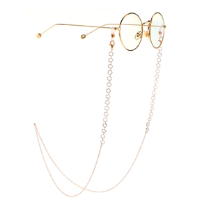 Chaîne Lunettes Fleur Creuse Cuivre Métal Cordon Lunettes Antidérapant Pour Lunettes De Soleil Lesebrillen Élégant Femmes