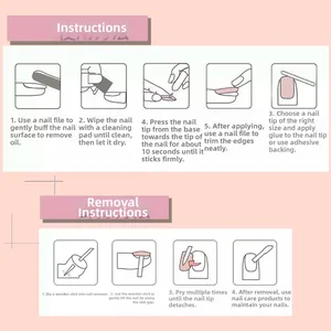 Schritt-für-Schritt-Anleitung zum Auftragen und Entfernen von Aurora Pink Press-on-Nägeln