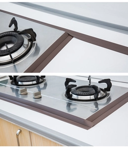 Bande d'étanchéité brune en silicone pour les coins de cuisine et les bords de la cuisinière