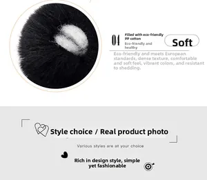 Detail of high density plush material with eco-friendly PP cotton filling and soft texture