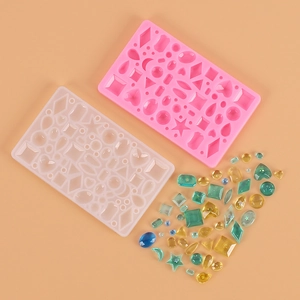 DIY Silicone Mold For Jewelry Earrings Crystal Epoxy Resin Casting Multi-Shape Heart Star Moon Pendant Handmade Tools