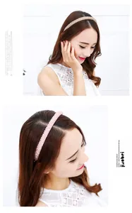 Close-up of elegant handmade crystal headband with 18K gold plating and tassel detail