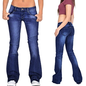 Taillenhohe Schlagjeans Für Damen Slim Fit Push Up Effekt Elastischer Denim Retro Schlaghose Mit Offenem Saum