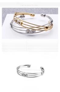 Détails du bracelet jonc infini avec dimensions de 60 mm de diamètre et 9 mm de hauteur