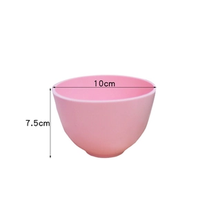Ciotola in silicone rosa, diametro 10cm e altezza 7,5cm per miscelazione DIY o cosmetici