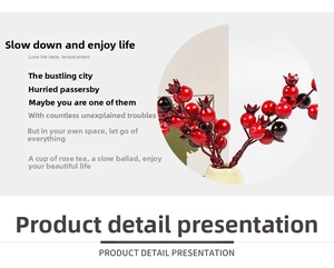 Macro view of realistic red pomegranate berries with fine calyx details for Christmas