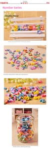 Creative number-shaped erasers 0-9 with cute cartoon animal faces for kids