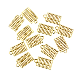 Goldene DIY Abakus Metallanhänger für UV-Harz-Handyhüllen-Dekoration und Schmuckherstellung