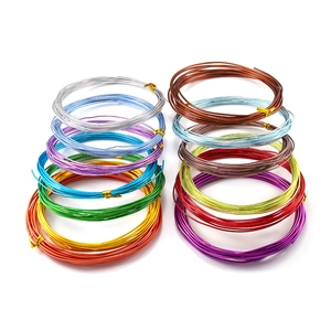 Multi-colored 0.6-3mm aluminum craft wire set for DIY jewelry making and weaving projects