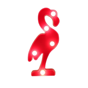Mini LED flamingo decorative night light with bright bulbs for desktop holiday decor