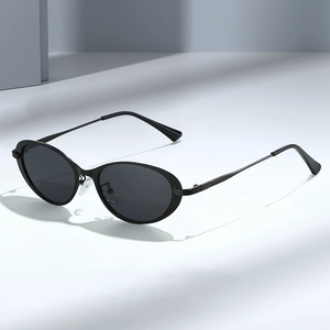 Retro Oval Sunglasses Eyewear Metal Frame UV400 Protection Vintage Punk Glasses For Women Men Fashion Outdoor Driving