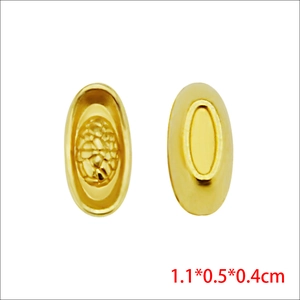 Detail von 1,1cm goldenen Barren-Metallanhängern für DIY-Harz-Handyhüllen-Handwerk