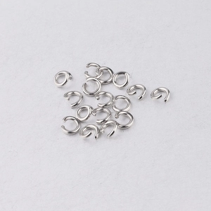 Gepolijste 1x5mm roestvrijstalen open buigringen voor DIY sieraden maken accessoires