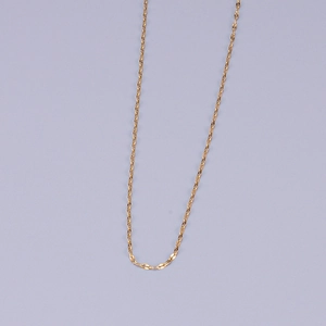 Elegant gold-plated stainless steel star petal twisted snake chain necklace for women