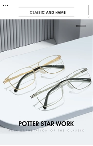 Detail of vintage metal pilot frames in gold and silver with double bridge design