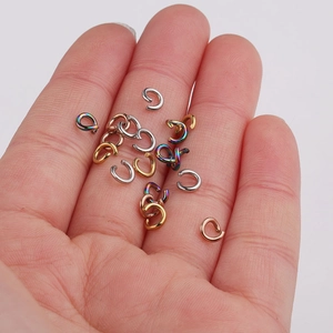 1x5mm roestvrijstalen buigringen in goud zilver en roségoud voor DIY-sieraden maken