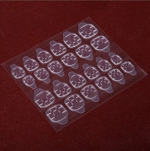 Onglets Adhésifs Pour Ongles Colle Gelée Double Face Pour Faux Ongles Imperméable Silicone Transparent Outil Manucure