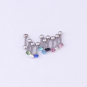 Colorful crystal stud earrings with stainless steel screw back in multiple colors