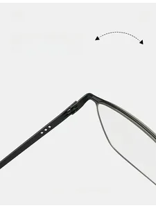 Close-up of durable metal hinge on business reading glasses with sleek matte texture