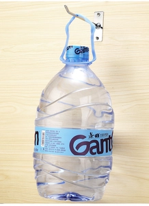 Detail showing high load-bearing capacity of a wall-mounted stainless steel utility hook
