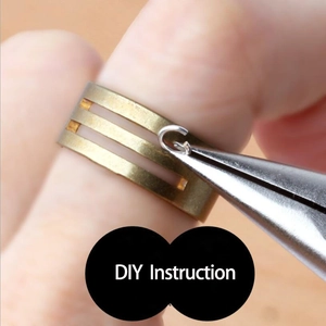 Jump Ring Opener Tool Brass Finger Ring Circular Closer For DIY Jewelry Making Crafts Professional Hand Tool