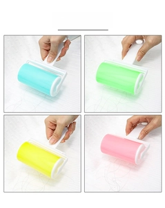 Washable lint roller set in four colors for clothing and household dust removal