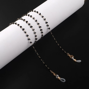 Fashion Glasses Chain Metal Geometric Beads Non Slip Anti Lost Eyeglass Strap Cord For Sunglasses Elegant Accessories