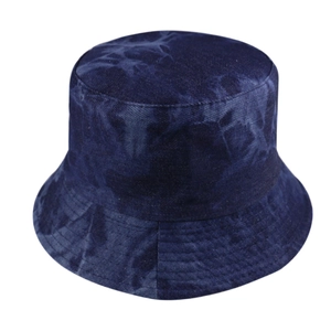 Chapeau Bob En Jean Vintage Tie Dye Dégradé Réversible Pliable Décontracté Protection Solaire Streetwear Unisexe Adulte