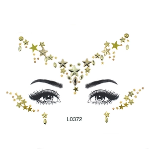 Face Jewels Rhinestone Stickers Self Adhesive Acrylic Diamond Body Gems For Festival Party Makeup Decoration