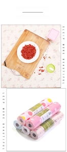 Detail of 30x300cm moisture-proof cabinet liners with various floral and polka dot patterns