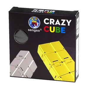 Detail view of the Crazy Cube stress relief toy packaging featuring model NO.7208A-1