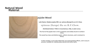 Detail of jujube wood texture with natural grain showing rot resistance and durability